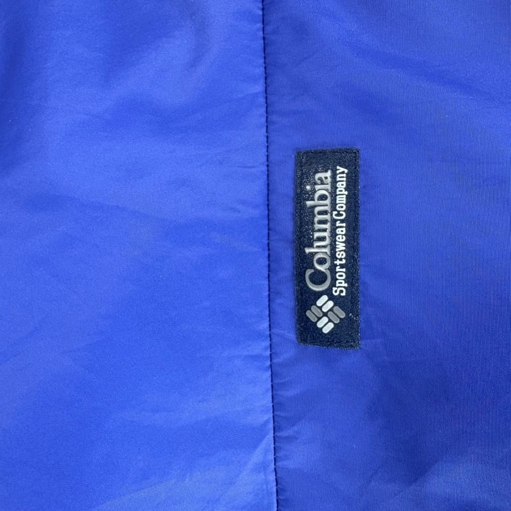VNTG Columbia Duck Down Puffer Jacket Mens XL Blue Red Reversible Duck Down Coat - Picture 7 of 16